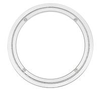 sourcing map Aluminum Lazy Susan 12 Inch Muffler Turntable Ring Bearing Metal Rotating Turntable Bearings Swivel Plate Hardware for Round Dining-Table Showcase Display Stand Services Silver