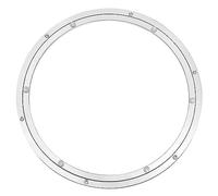 sourcing map Aluminum Lazy Susan 16 Inch Turntable Ring Large Bearing Metal Rotating Turntable Bearings Swivel Plate Hardware for Round Dining-Table Showcase Display Stand Services Silver