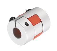 sourcing map Aluminum Plum Shaft Coupling 5mm to 8mm Bore L25xD20 Flexible Coupler Joint for Machine and Servo Stepped Motor Pack of 1