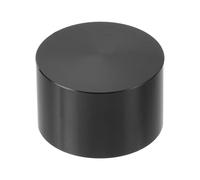 sourcing map Aluminum Potentiometer Knobs 1/4"x1.6", D-Shaped Shaft Straight Tube Volume Tone Control Knobs for Guitar Bass, Black