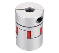 sourcing map Aluminum Shaft Coupling 12mm to 12.7mm Flexible Spider Coupling L50mm x D35mm Coupler Jaw Spider Shaft Joint Connector for 3D Printers DIY Encoder CNC Router Milling Machine