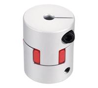 sourcing map Aluminum Shaft Coupling 12mm to 14mm Flexible Coupling L66mm x D55mm Coupler Jaw Shaft Joint Connector for 3D Printers DIY Encoder CNC Router Milling Machine