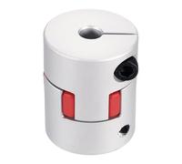 sourcing map Aluminum Shaft Coupling 13mm to 15mm Flexible Spider Coupling L50mm x D40mm Coupler Jaw Spider Shaft Joint Connector for 3D Printers DIY Encoder CNC Router Milling Machine