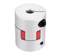 sourcing map Aluminum Shaft Coupling 15mm to 18mm Flexible Spider Coupling L50mm x D40mm Coupler Jaw Spider Shaft Joint Connector for 3D Printers DIY Encoder CNC Router Milling Machine