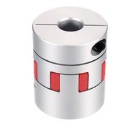 sourcing map Aluminum Shaft Coupling 17mm to 20mm Flexible Spider Coupling L66mm x D55mm Coupler Jaw Spider Shaft Joint Connector for 3D Printers DIY Encoder CNC Router Milling Machine