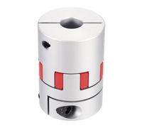 sourcing map Aluminum Shaft Coupling 18mm to 18mm Flexible Spider Coupling L78mm x D55mm Coupler Jaw Spider Shaft Joint Connector for 3D Printers DIY Encoder CNC Router Milling Machine