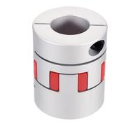 sourcing map Aluminum Shaft Coupling 28mm to 28mm Flexible Spider Coupling L66mm x D55mm Coupler Jaw Spider Shaft Joint Connector for 3D Printers DIY Encoder CNC Router Milling Machine