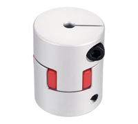 sourcing map Aluminum Shaft Coupling 7mm to 18mm Flexible Spider Coupling L50mm x D40mm Coupler Jaw Spider Shaft Joint Connector for 3D Printers DIY Encoder CNC Router Milling Machine