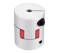 sourcing map Aluminum Shaft Coupling 9mm to 22mm Flexible Spider Coupling L50mm x D40mm Coupler Jaw Spider Shaft Joint Connector for 3D Printers DIY Encoder CNC Router Milling Machine
