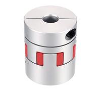 sourcing map Aluminum Shaft Coupling Shaft Coupler 14mm to 14mm Flexible Spider Coupling L50mm x D40mm Coupler Jaw Spider Shaft Joint Connector for 3D Printers DIY CNC Router Milling Machine