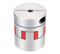 sourcing map Aluminum Shaft Coupling Shaft Coupler 7mm to 14mm Flexible Spider Coupling L50mm x D40mm Coupler Jaw Spider Shaft Joint Connector for 3D Printers DIY CNC Router Milling Machine