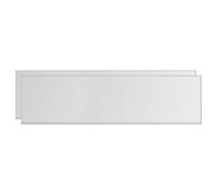 sourcing map Aluminum Sheet, 2 Pcs 300mm x 80mm x 6mm (0.24 Inch) Thickness Square 6061 Aluminum Plate for Industrial, Silver Tone