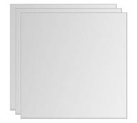 sourcing map Aluminum Sheet, 3 Pcs 300mm x 300mm x 1.5mm (0.06 Inch) Thickness Square 6061 Aluminum Plate for Industrial, Silver Tone