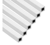 sourcing map Aluminum Square Tubing,0.2"x0.2"x14" Long 0.04" Wall Thick 6063 Aluminum Square Tube Seamless Structural Metal Profile Hardware for Construction DIY Home Decor Furniture 6pcs
