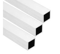 sourcing map Aluminum Square Tubing,0.47"x0.47"x14" Long 0.04" Wall Thick 6063 Aluminum Square Tube Seamless Structural Metal Profile Hardware for Construction DIY Home Decor Furniture 3pcs