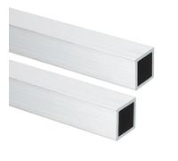 sourcing map Aluminum Square Tubing,0.59"x0.59"x10" Long 0.04" Wall Thick 6063 Aluminum Square Tube Seamless Structural Metal Profile Hardware for Construction DIY Home Decor Furniture 6pcs