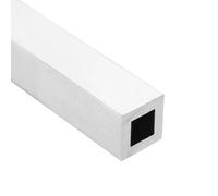 sourcing map Aluminum Square Tubing,0.75"x0.75"x16" Long 0.16" Wall Thick 6063 Aluminum Square Tube Seamless Structural Metal Profile Hardware for Construction DIY Home Decor Furniture