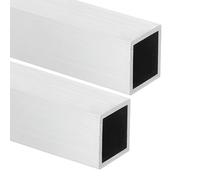 sourcing map Aluminum Square Tubing, 1.26"x1.26"x16" Long 0.08" Wall Thick 6063 Aluminum Square Tube Seamless Structural Metal Profile Hardware for Construction DIY Home Decor Furniture 2pcs