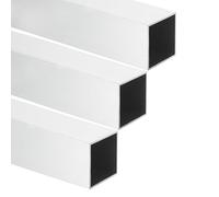 sourcing map Aluminum Square Tubing, 1.5"x1.5"x14" Long 0.04" Wall Thick 6063 Aluminum Square Tube Seamless Structural Metal Profile Hardware for Construction DIY Home Decor Furniture 3pcs