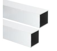 sourcing map Aluminum Square Tubing,1.57"x1.57"x14" Long 0.08" Wall Thick 6063 Aluminum Square Tube Seamless Structural Metal Profile Hardware for Construction DIY Home Decor Furniture 2pcs