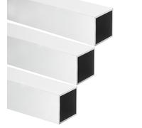 sourcing map Aluminum Square Tubing, 1.97"x1.97"x16" Long 0.04" Wall Thick 6063 Aluminum Square Tube Seamless Structural Metal Profile Hardware for Construction DIY Home Decor Furniture 3pcs