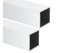 sourcing map Aluminum Square Tubing,3.15"x3.15"x16" Long 0.08" Wall Thick 6063 Aluminum Square Tube Seamless Structural Metal Profile Hardware for Construction DIY Home Decor Furniture 2pcs