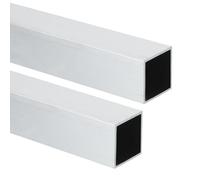 sourcing map Aluminum Square Tubing,(30x30x1x355.6mm) 6063 Aluminum Square Tube Seamless Structural Metal Profile Hardware for Construction DIY Home Decor Furniture 2pcs