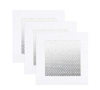 sourcing map Aluminum Wall Repair Patch 4" x 4" Self-Adhesive Fiberglass Mesh Over Galvanized Plate 3Pcs