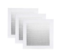 sourcing map Aluminum Wall Repair Patch 6" x 6" Self-Adhesive Fiberglass Mesh Over Galvanized Plate 3Pcs