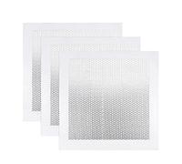 sourcing map Aluminum Wall Repair Patch 8" x 8" Self-Adhesive Fiberglass Mesh Over Galvanized Plate 3Pcs