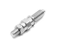 sourcing map American Type Front Rear Bumper Tow Hook Bar Screw Adapter