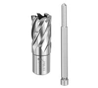 sourcing map Annular Cutter 13/16" Cutting Diameter Shank 3/4" with 1" Depth of Locating Pin M2 High-Speed Steel Drill Bit Annular Cutter for Standard Magnetic Drills Machine Tools Mills