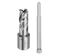 sourcing map Annular Cutter 17/32" Cutting Diameter Shank 3/4" with 1" Depth of Locating Pin M2 High-Speed Steel Drill Bit Annular Cutter for Standard Magnetic Drills Machine Tools Mills