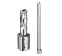 sourcing map Annular Cutter 7/16" Cutting Diameter Shank 3/4" with 1" Depth of Locating Pin M2 High-Speed Steel Drill Bit Annular Cutter for Standard Magnetic Drills Machine Tools Mills