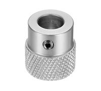 sourcing map Anodization Aluminum Alloy Handwheel 10mm Bore 20mm OD Knurled Knob Turning Handle with Wrench for Milling Machine Lathe Slide Displacement Platform