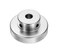 sourcing map Anodization Aluminum Alloy Handwheel 12mm Bore 60mm OD Knurled Knob Turning Handle with Wrench for Milling Machine Lathe Slide Displacement Platform