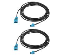 sourcing map Antenna Extension Cable 9.8ft/3meter Fakra-Z Male to Fakra-Z | 2Pcs Female RF Coax Cable for Car Stereo Head Unit GPS Navigation FM AM Radio RG174
