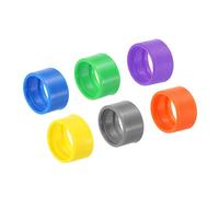 sourcing map Antenna Rubber Group Ring for H-777 RT22 RT21 RT27 RB15 RB18 RT35 RT17 RT18 RT19 RT28 H-777S Walkie-talkies, Rubber Ring, 6 Colors, 6in1 Set