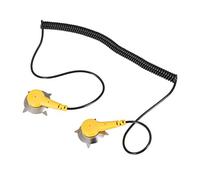 sourcing map Anti-Static ESD Grounding Cable Coiled Cord, with Double Suction Cups