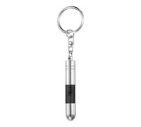 sourcing map Anti-Static Keychain Car Static Human Body ESD Tool Electricity Discharge Remover Keychains for Car Door House, Black