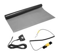 sourcing map Anti Static Mat Kit with ESD Wrist and Ground Wire, 24"x24" PVC ESD Soldering Mat for Computer Phone Electronics Repair, Home PC Building Upgrade, Gray