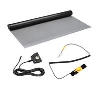 sourcing map Anti Static Mat Kit with ESD Wrist and Ground Wire, 29"x71" PVC ESD Soldering Mat for Computer Phone Electronics Repair, Home PC Building Upgrade, Gray