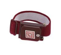 sourcing map Anti Static Wrist Strap, ESD Antistatic Bracelet Adjustable Cordless with Spare Bracelet for Computer Electronics Repair Maroon Red