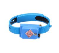 sourcing map Anti Static Wrist Strap, ESD Silicone Adjustable Antistatic Bracelet Cordless for Computer Electronics Repair Blue