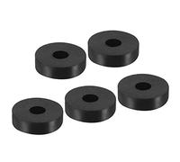 sourcing map Anti Vibration Isolation Washer 26x7.8x7mm Round Spacer Rubber Pads Vibration Suppression for Central Air Conditioner Bolts Accessories, Black Pack of 5
