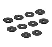 sourcing map Anti Vibration Isolation Washer 35x11.5x3mm Round Spacer Rubber Pads Vibration Suppression for Central Air Conditioner Bolts Accessories, Black Pack of 10