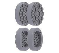 sourcing map Anti Vibration Pads for Washing Machine, 4pcs Silicone Non-Silp Support Feet Mat with 19 Strong Suction Cups for Stop Washer and Dryer Walking (Grey, 2.5" Diameter)