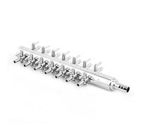 sourcing map Aquarium 14 Way Inline Manifold Air Flow Pump Tubing Splitter Lever Control Valve