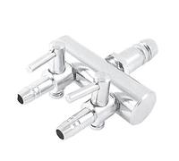 sourcing map Aquarium 2-Way Air Flow Splitter Distributor Pump Valve, 8 mm to 4 mm