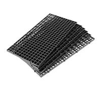sourcing map Aquarium Betta Tank Black Plastic Separation Divider Isolation Grid Board 6pcs